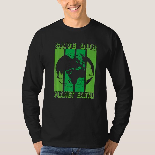 Camiseta Earth Planet Safe Globe Vegan Vegetarian Mother Be (Frente)