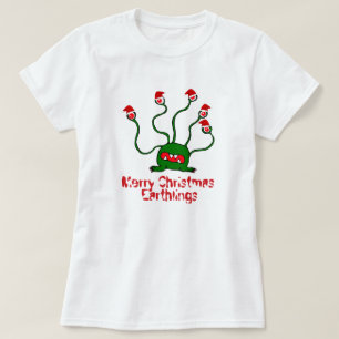 Camiseta Earthlings do Feliz Natal
