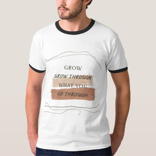 Camiseta Earthy Minimalist Inspirational Quote Design – Cal (Frente)