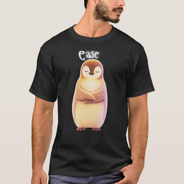 Camiseta Ease Calm Penguin Emotional Healing (Frente)