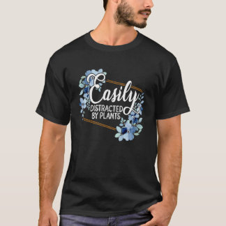 Camiseta Easily Distraced By Plants Gardener Gardening Bota