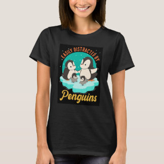 Camiseta Easily Distracted By Penguins Penguins Polar Anima