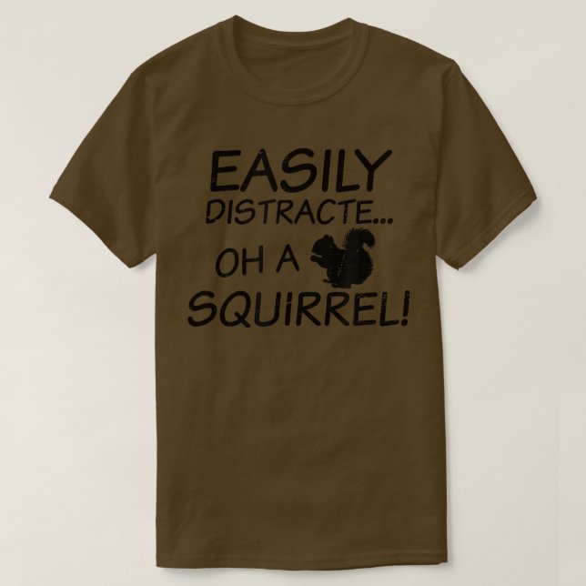 Camiseta Easily Distracted Design ADHD  (Frente do Design)