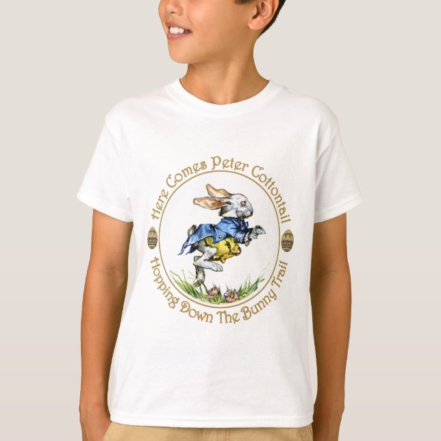 Camiseta Easster - Aqui Vem Peter Cottontail (Frente)