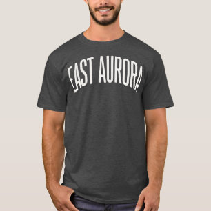 Camiseta East Aurora New York Text College Tipo Universidad