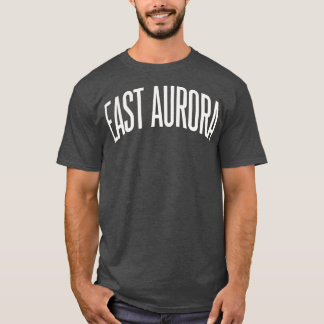 Camiseta East Aurora New York Text College Tipo Universidad