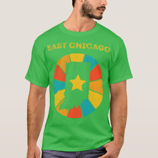 Camiseta East Chicago Indiana Vintage angustiou Souvenir