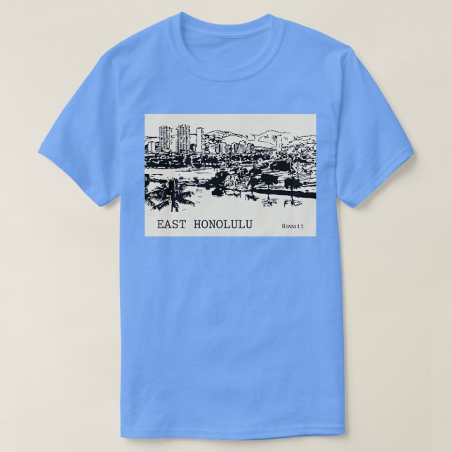 Camiseta East Honolulu Hawaii TShirt 1 (Frente do Design)