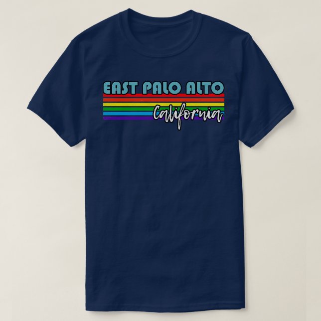 Camiseta East Palo Alto California Pride East Palo Alto LG (Frente do Design)