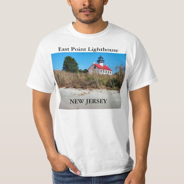 Camiseta East Point Lighthouse, New Jersey T-Shirt (Frente)