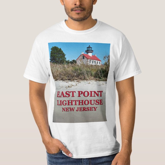 Camiseta East Point Lighthouse, New Jersey T-Shirt (Frente)