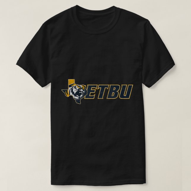 Camiseta East Texas Baptist University Tigers Large T Shirt (Frente do Design)