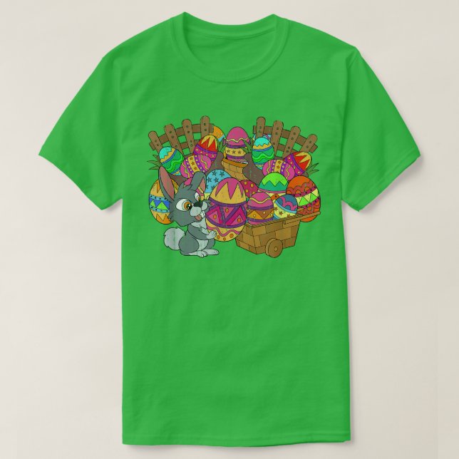 Camiseta Easter Basket Cute Easter Eggs Bunny Rabbit Happy  (Frente do Design)