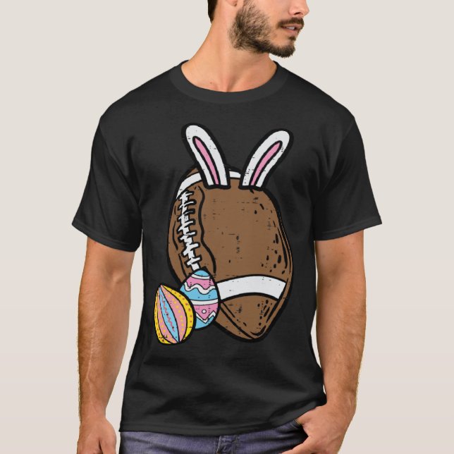 Camiseta Easter Bunny American Football Sports Men Boys Kid (Frente)