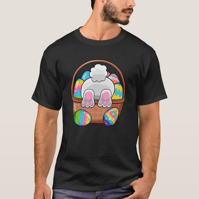Camiseta Easter Bunny Basket Eggs Rabbit Easter Day Women M (Frente)
