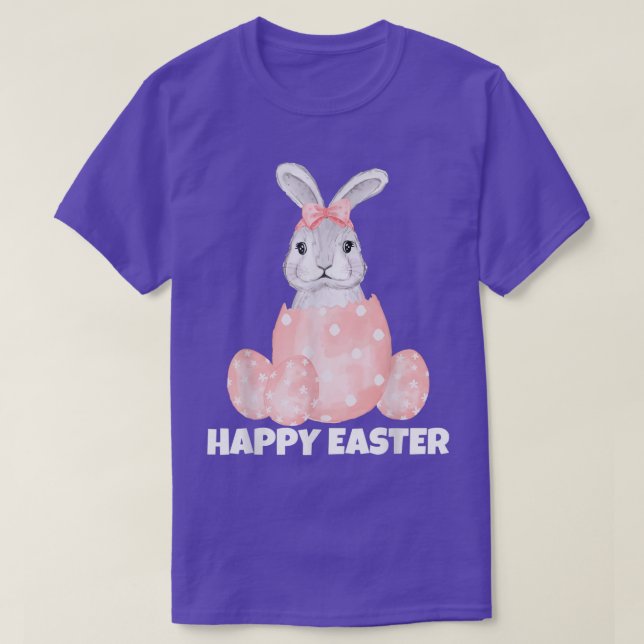 Camiseta Easter Bunny, Happy Easter T-Shirt (Frente do Design)