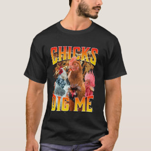 Camiseta Easter Chicks Dig Me anos 90 Dia de Pásco