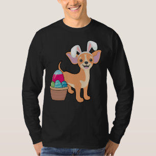 Camiseta Easter Chihuahua Cute Dog With Easter Bunny Ears