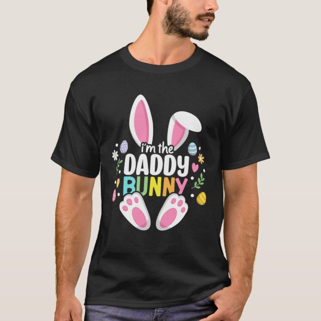 Camiseta Easter Daddy Bunny Dad Happy Easter Day Family Mat (Frente)