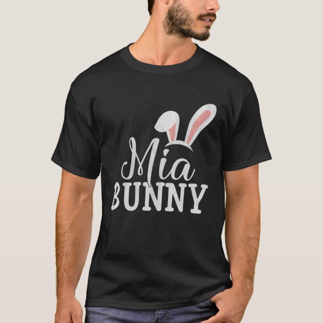 Camiseta Easter Day Bunny Easter Costume  Matching Mia Bunn (Frente)