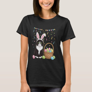 Camiseta Easter Day Cat Bunny Ears Eggs Shirt Men Women Eas