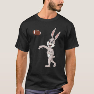 Camiseta Easter Day Rabbit Football Quarterback Funny Boys