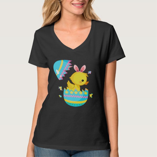 Camiseta Easter Egg Hunt Bunny Ear Duck Easter Day 2023 (Frente)