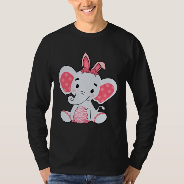 Camiseta Easter Egg Hunt Bunny Ear Elephant Easter Day 2023 (Frente)