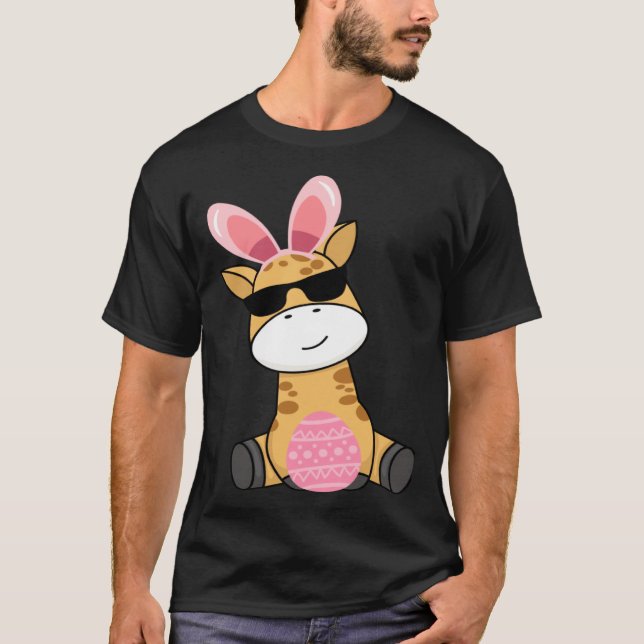 Camiseta Easter Egg Hunt Bunny Ear Giraffe Easter Day 2023 (Frente)