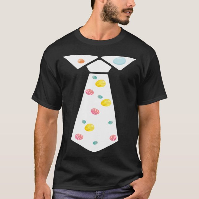Camiseta Easter Egg Neck Tie Cool Easter Celebration Costum (Frente)