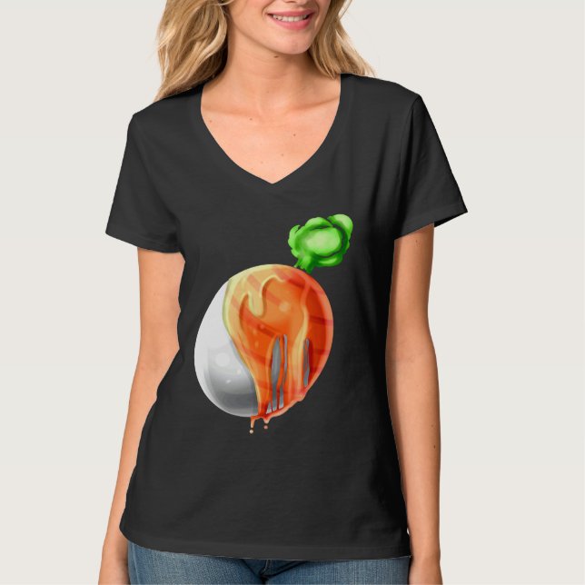 Camiseta Easter Egg Painted As Carrot On Easter (Frente)