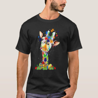 Camiseta Easter Giraffe World Autism Awareness Day