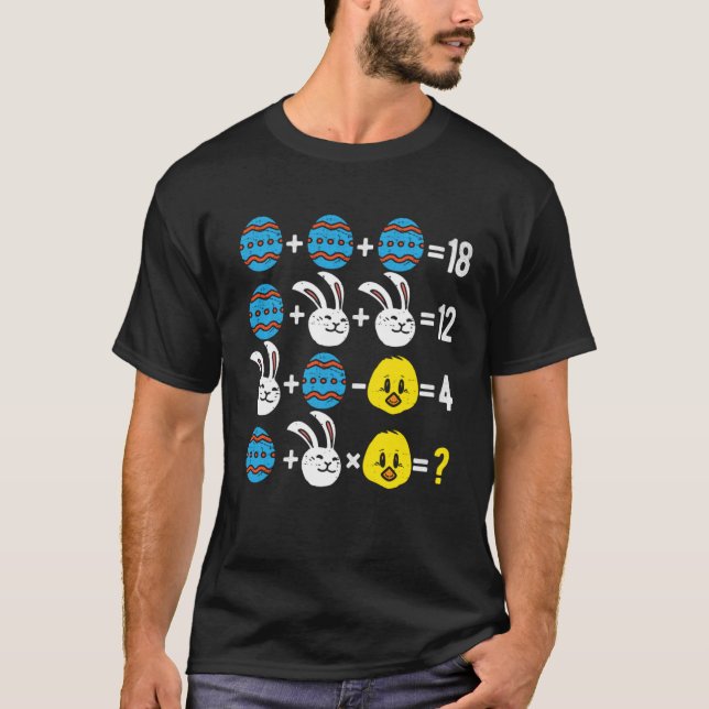 Camiseta Easter Order of Operations Quiz Math Teacher easte (Frente)