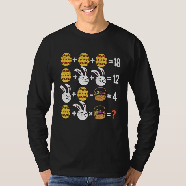 Camiseta Easter Order of Operations Quiz Math Teacher easte (Frente)