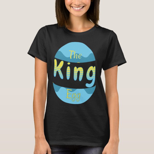 Camiseta Easter Parade and Egg Hunt King Egg Matching Famil (Frente)