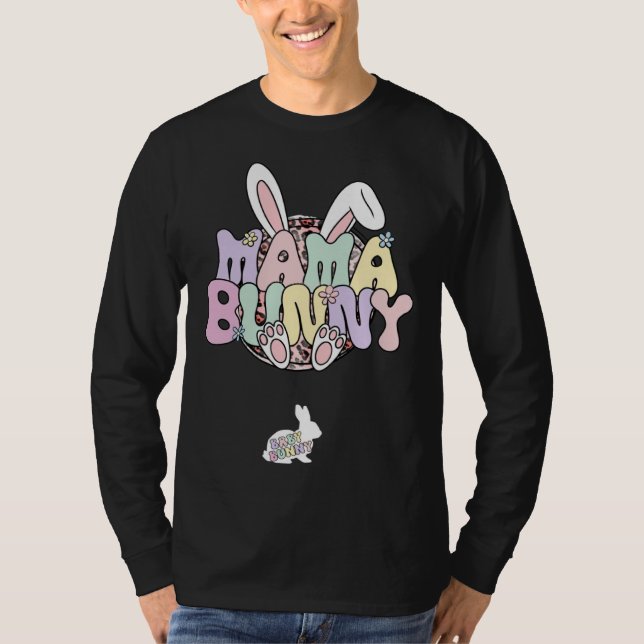 Camiseta Easter Pregnancy Quote Pregnant Mom Mama Bunny Bab (Frente)