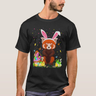 Camiseta Easter Red Panda Bunny Egg Hunting Red Panda Easte