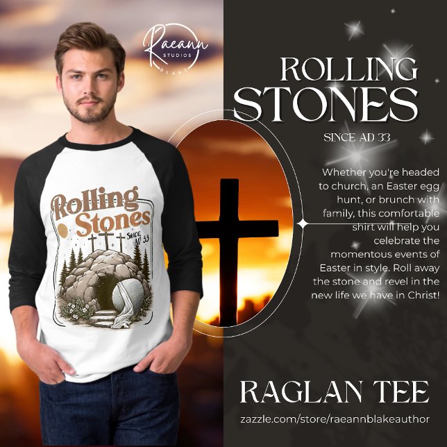 Camiseta Easter "Rolling Stones since AD 33" T-Shirt (Criador carregado)
