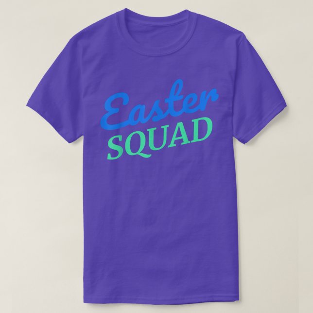 Camiseta Easter Squad Family Group Matching Easter Egg Hunt (Frente do Design)