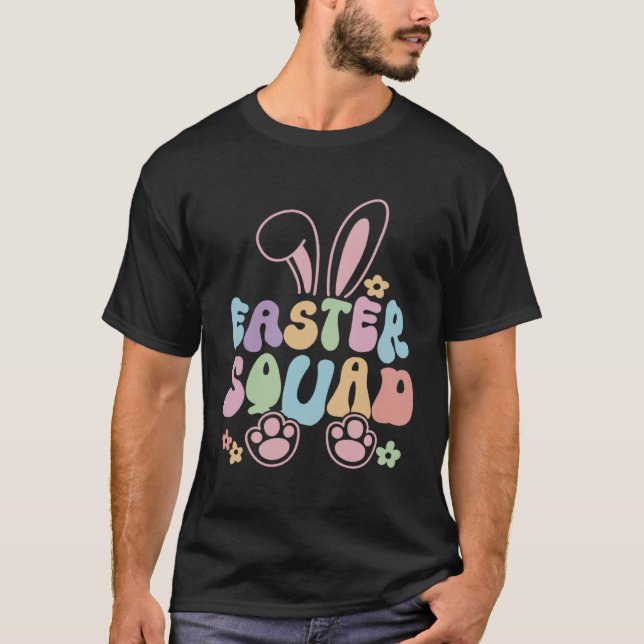 Camiseta Easter Squad Family Matching Easter Day Bunny Egg  (Frente)