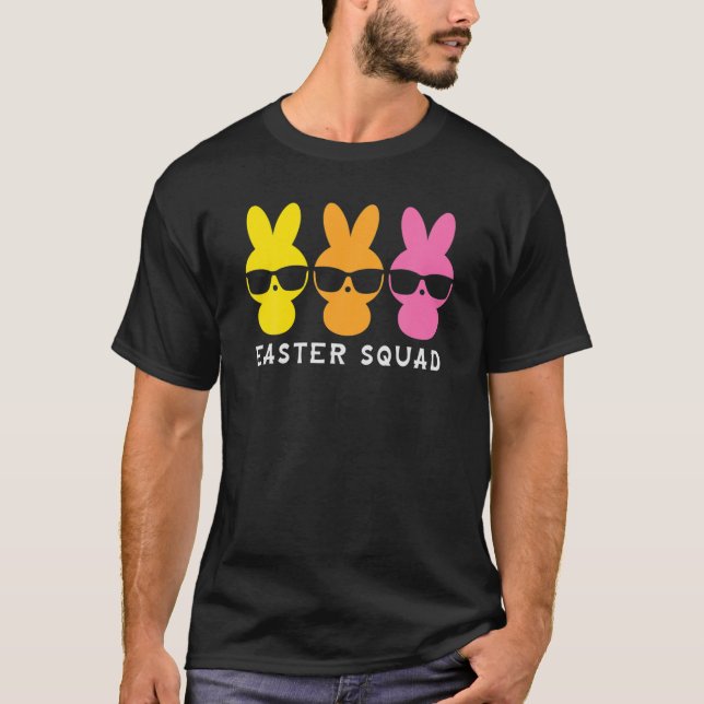 Camiseta Easter Squad Funny Easter Day Family Matching Outf (Frente)