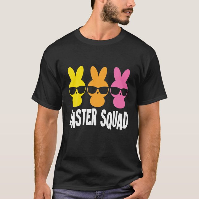 Camiseta Easter Squad Funny Easter Day Family Matching Outf (Frente)