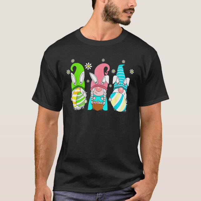 Camiseta Easter Squad Funny Gnome Bunny Egg Hunting Matchin (Frente)
