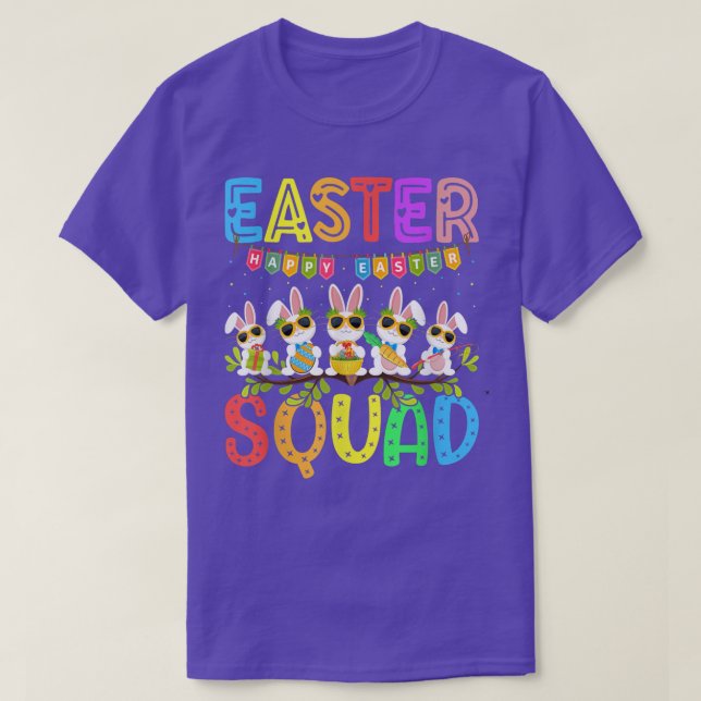 Camiseta Easter Squad Matching Cousin Crew Bunny Rabbit Eas (Frente do Design)