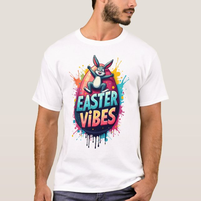 Camiseta Easter Vibes - Frohe Ostern (Frente)