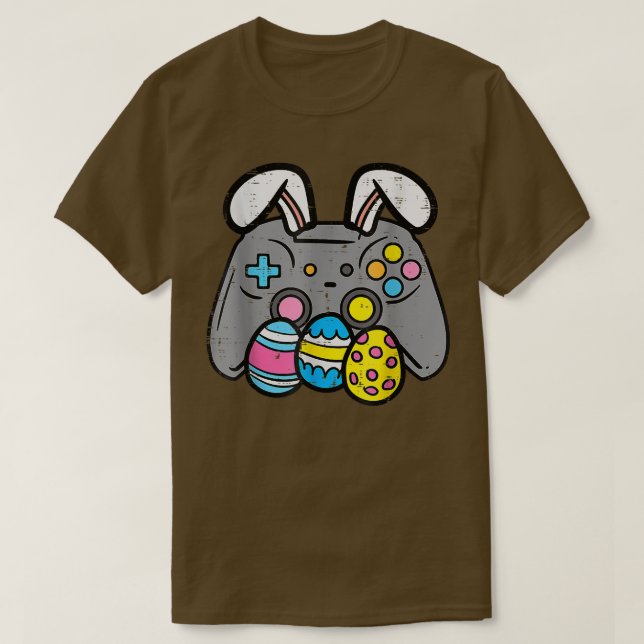 Camiseta Easter Video Game Bunny Eggs Gaming Gamer Boys Men (Frente do Design)