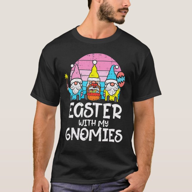 Camiseta Easter With My Gnomies  Nordic Gnomes Men Women Ki (Frente)