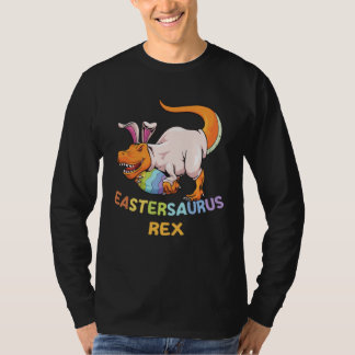 Camiseta Eastersaurus Rex Easter Rex Dinosaur Bunny Kids Di