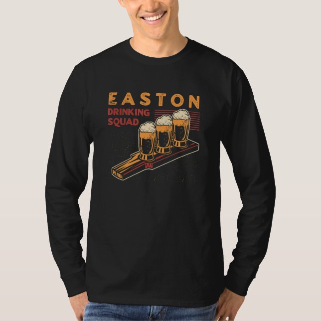 Camiseta Easton Bebendo Squad Pennsylvania Beer Pa Booze (Frente)