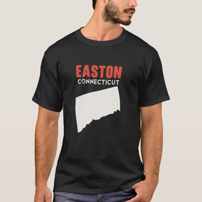 Camiseta Easton Connecticut EUA State America Viagem Connec (Frente)